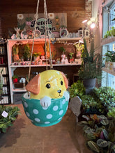 Load image into Gallery viewer, HANGING OR SITTING DOG PLANTER WITH DRAINAGE