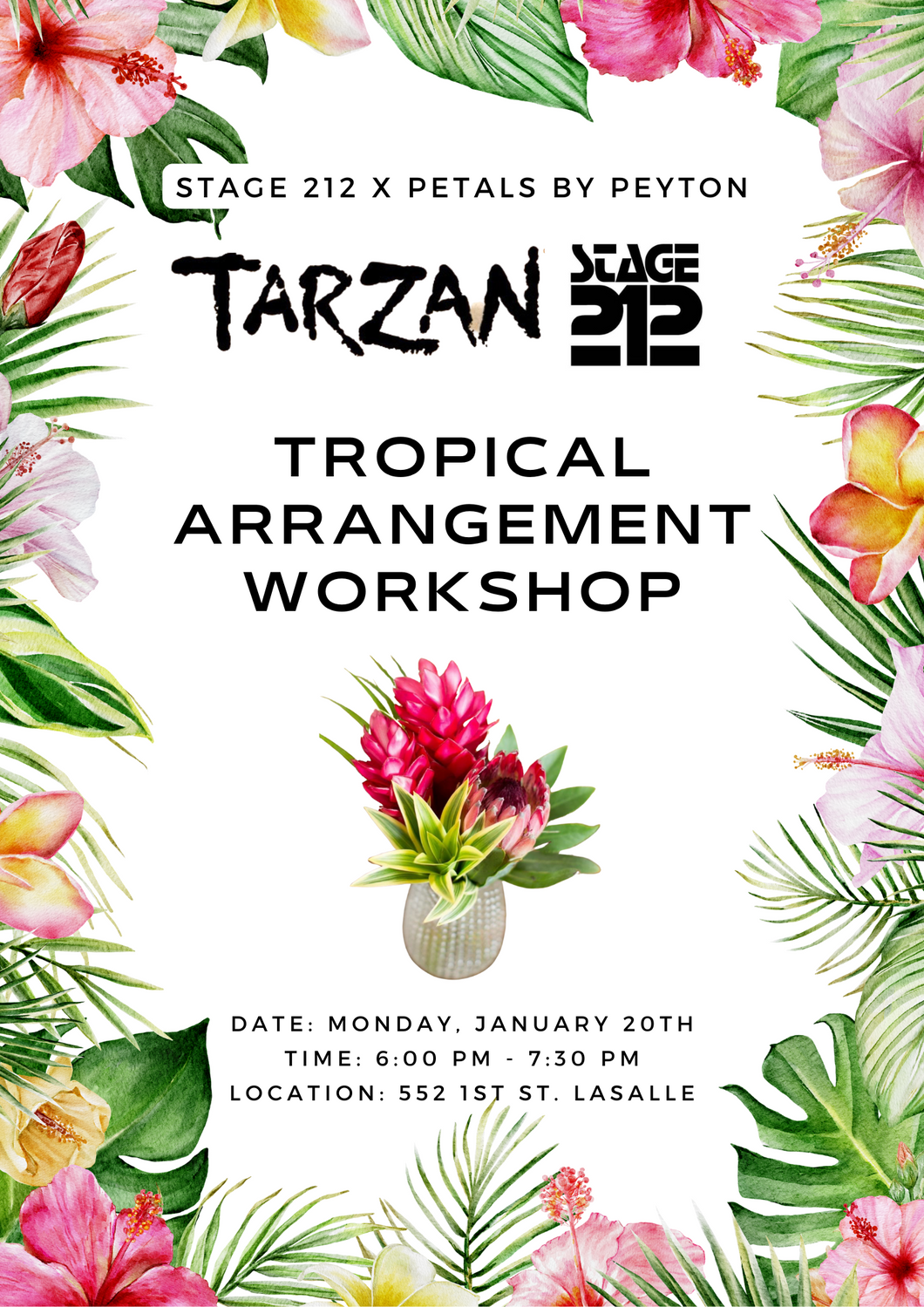 TROPICAL ARRANGEMENT WORKSHOP